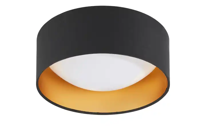 KHGLED-Deckenleuchte, 1-flammig, schwarz/goldfarben Online Outlet