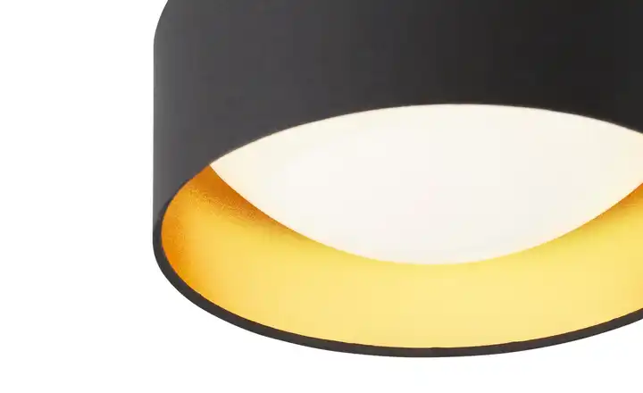 KHGLED-Deckenleuchte, 1-flammig, schwarz/goldfarben Online Outlet