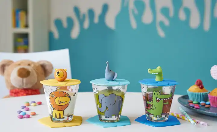 LEONARDOKinder Trink - Set 9-tlg. Löwe / Krokodil / Elefant Bambini Begrenzte Freigabe