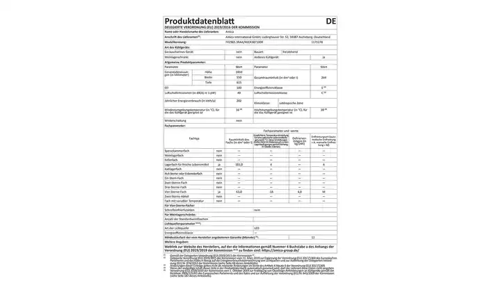 AmicaKühl-Gefrier-Kombination KGCR 387 100 R Flash Sale