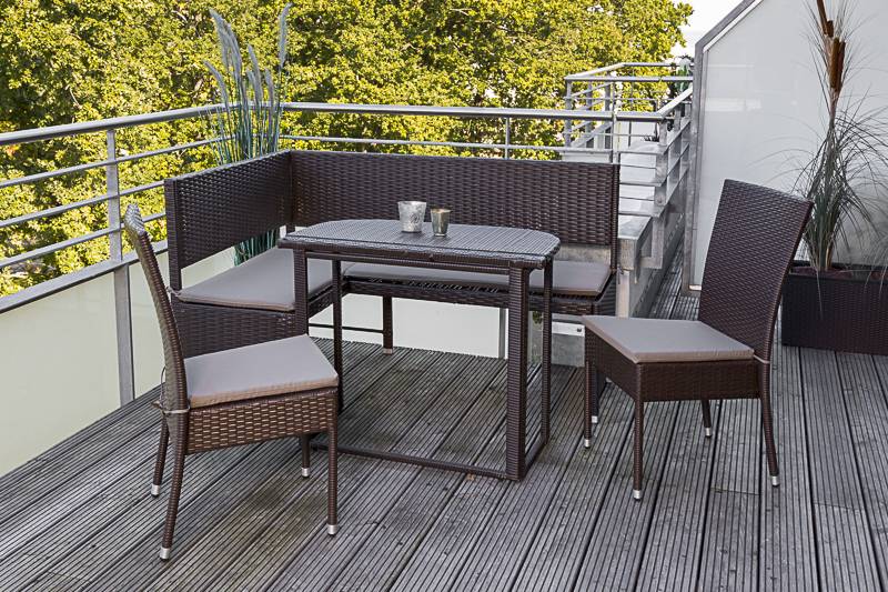 Merxx Eckbank Set 4tlg. Klapptisch 90 x 50 cm