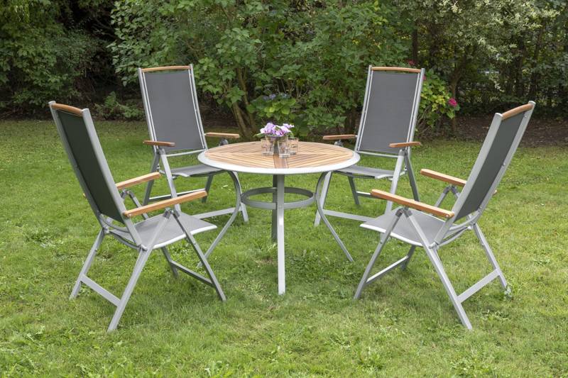 Merxx Siena Set 5tlg. Tisch rund ø 100 cm zollfrei