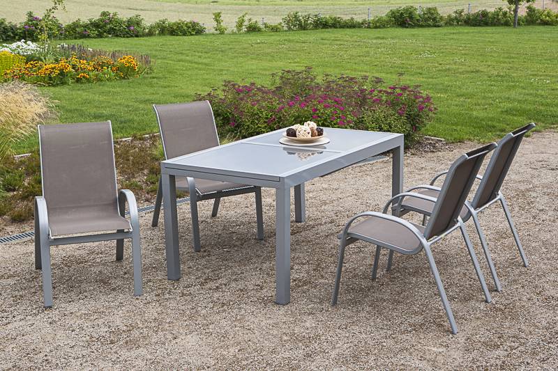 Merxx Amalfi Set 5tlg. Ausziehtisch 140/200 x 90 cm Schlussverkauf