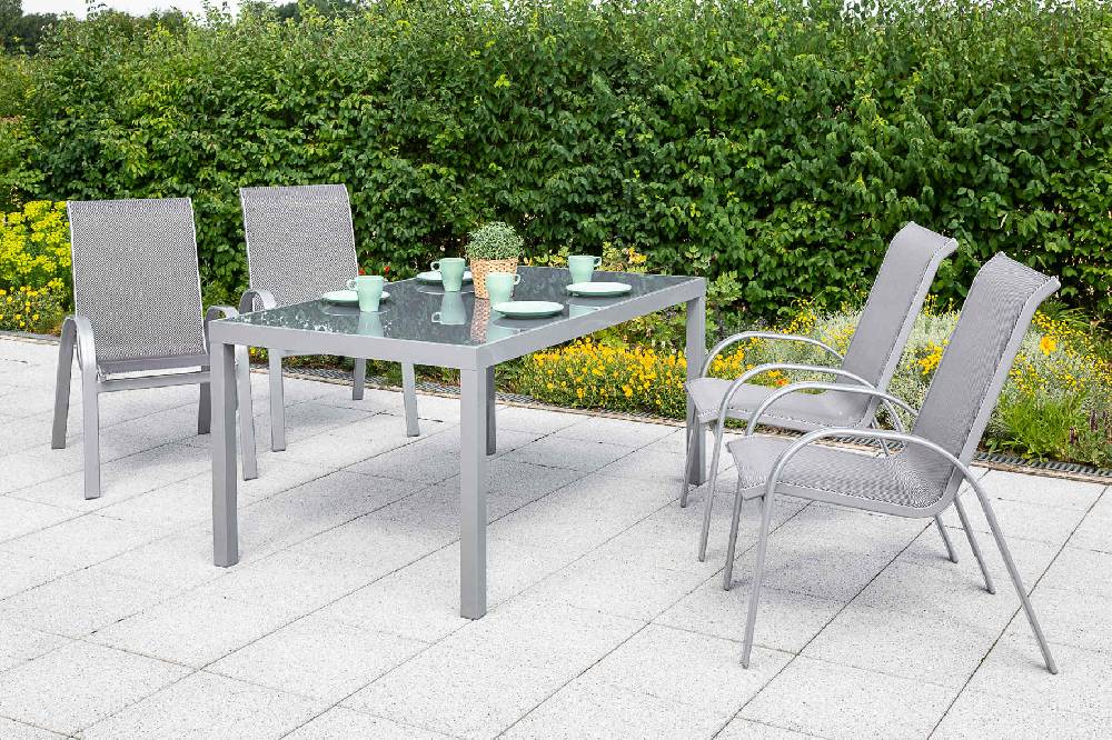 Merxx Amalfi Set 5tlg. Tisch 150 x 90 cm