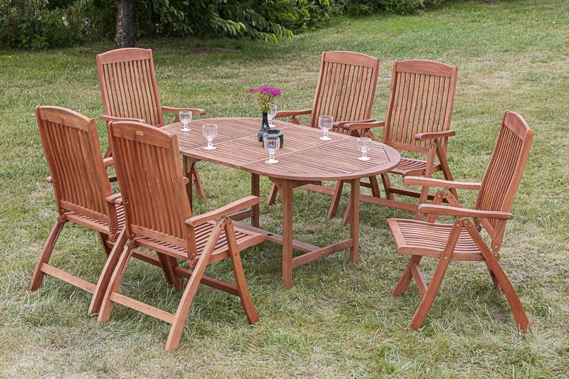 Merxx Maracaibo Set 7tlg. Ausziehtisch 120/170 x 100 cm Preisnachlass
