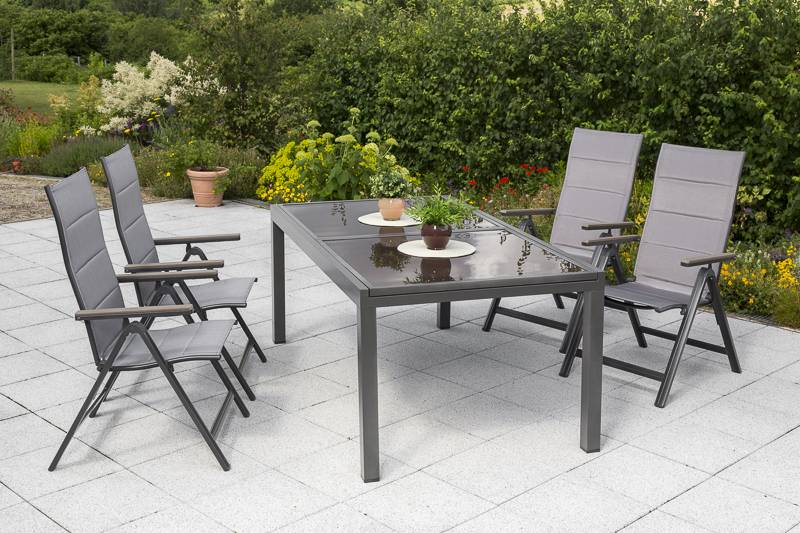 Merxx Trivero Set 5tlg. Ausziehtisch 160/220 x 90 cm Tiefpreis