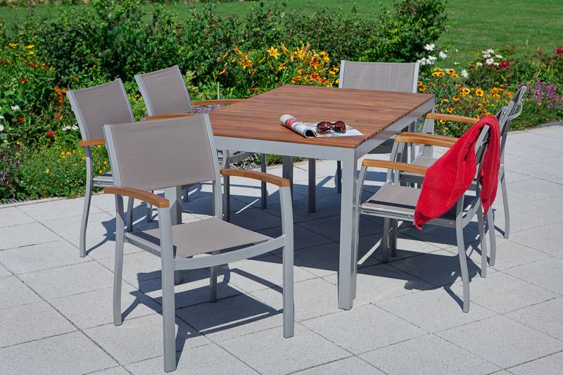 Merxx Naxos Set 7tlg. Tisch 150 x 90 cm Letzter Tag