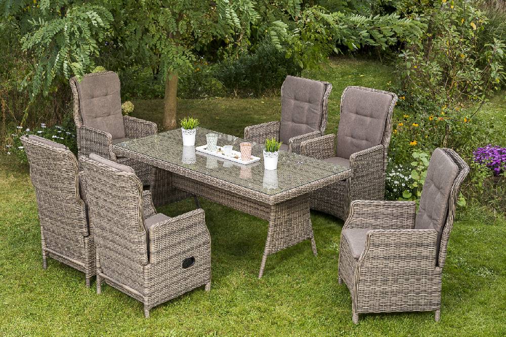 Merxx Riviera Set 7tlg. Tisch 110 x 110 cm Super Rabatt