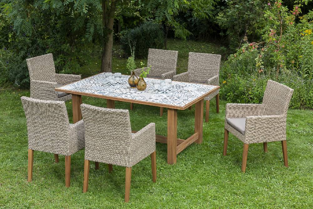 Merxx Ranzano Set 7tlg. Tisch 172 x 105 cm Clearance-Verkauf