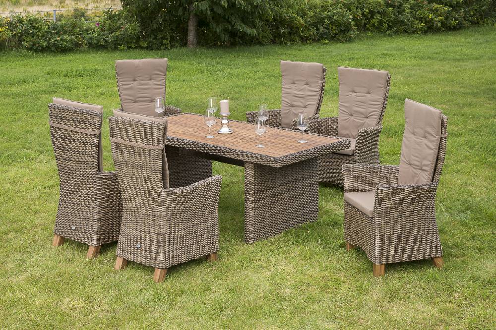 Merxx Toskana Set 7tlg. Tisch 185 x 90 cm Speichern exportieren