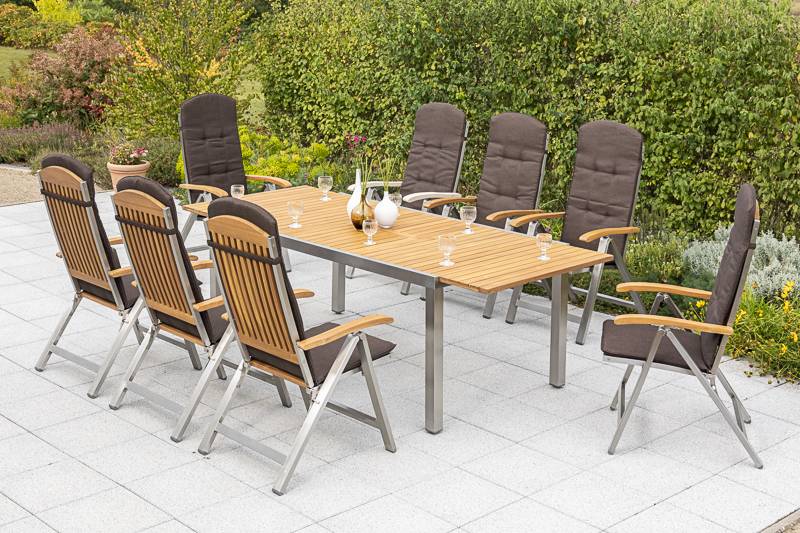 Merxx Keros Set 17tlg. Ausziehtisch 180/240 x 100 cm Im Verkauf