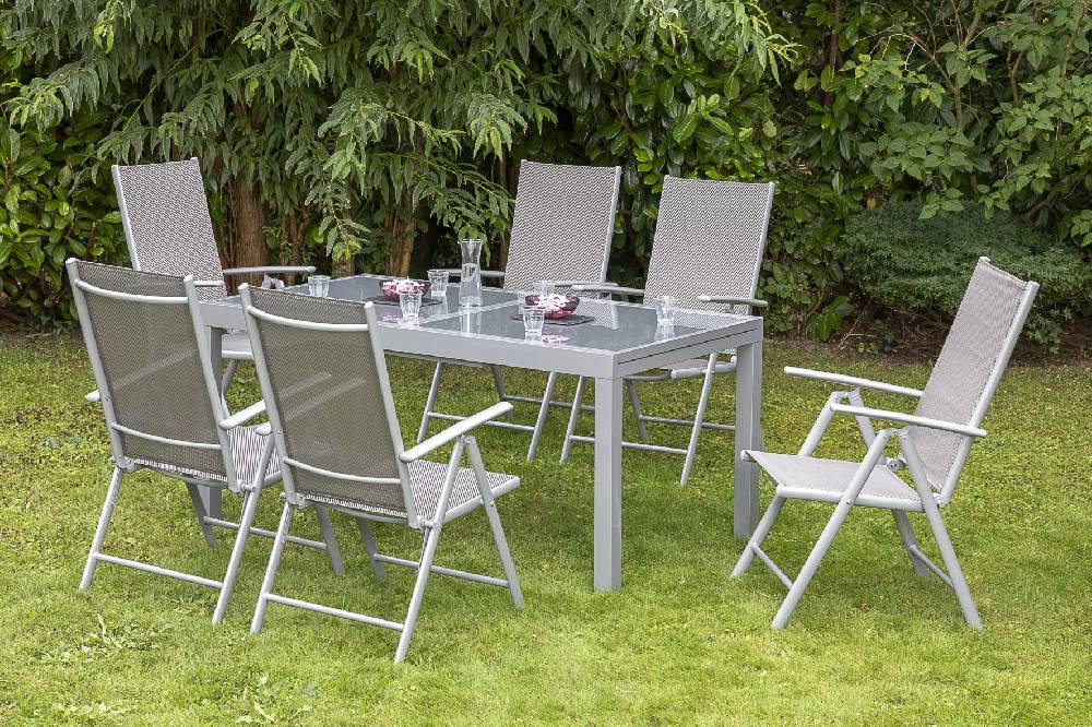 Merxx Amalfi Set 7tlg. Ausziehtisch 160/220 x 90 cm