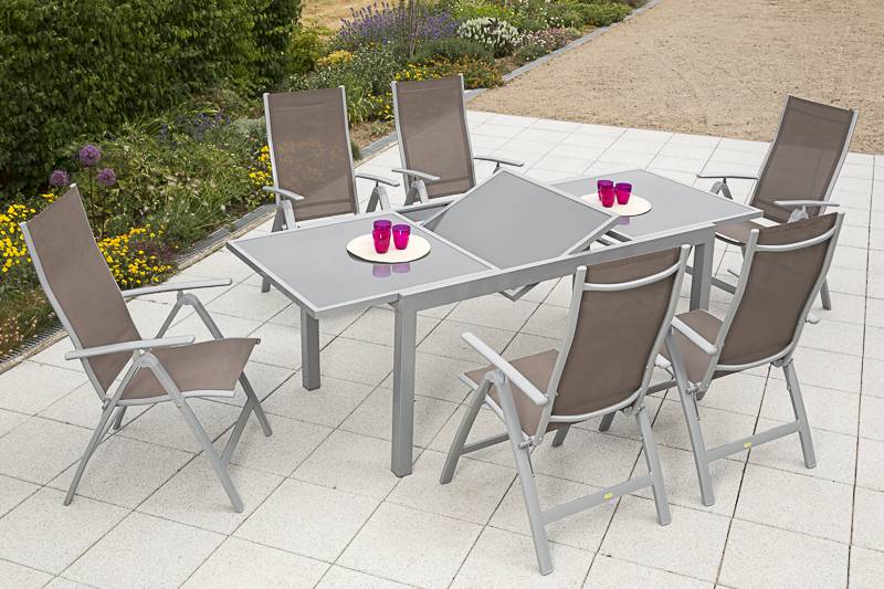 Merxx Carrara Set 7tlg. Ausziehtisch 160/220 x 90 cm Vatertagsangebot