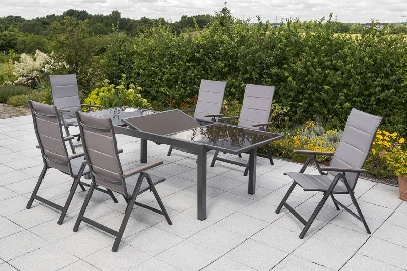 Merxx Trivero Set 7tlg. Ausziehtisch 160/220 x 90 cm Neueste Mode