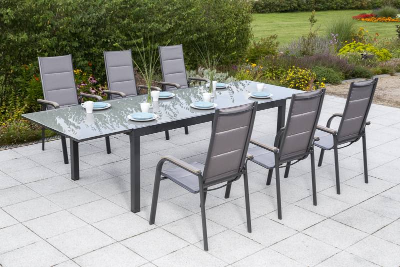 Merxx Trivero Set 7tlg. Semi-Ausziehtisch 200/300 x 110 cm Exklusive Angebote