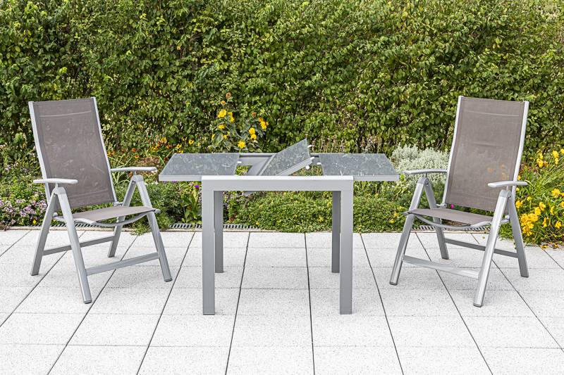 Merxx Carrara Set 3tlg. Balkonausziehtisch 80/120 x 70 cm Verkauf