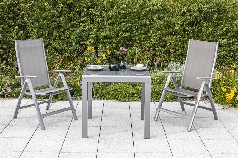 Merxx Carrara Set 3tlg. Ausziehtisch 80/120 x 90 cm Angebote