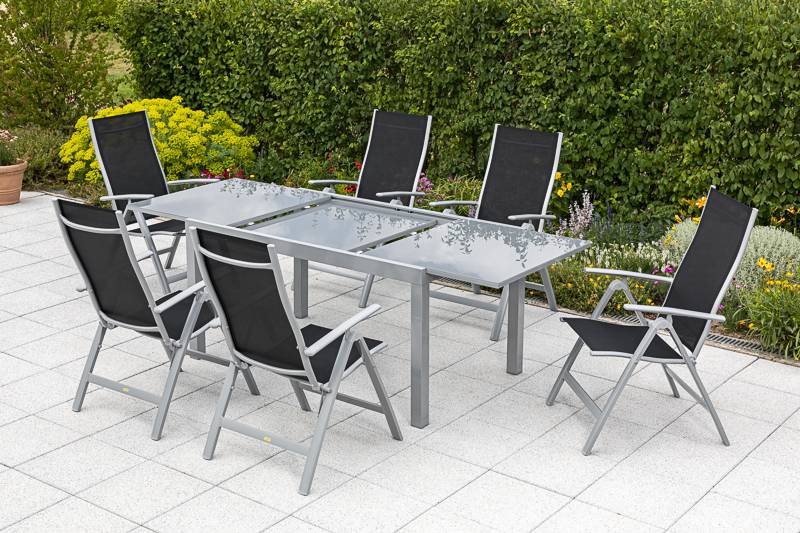 Merxx Carrara Set 7tlg.Semi-Ausziehtisch 150/220 x 90 cm Hotsell