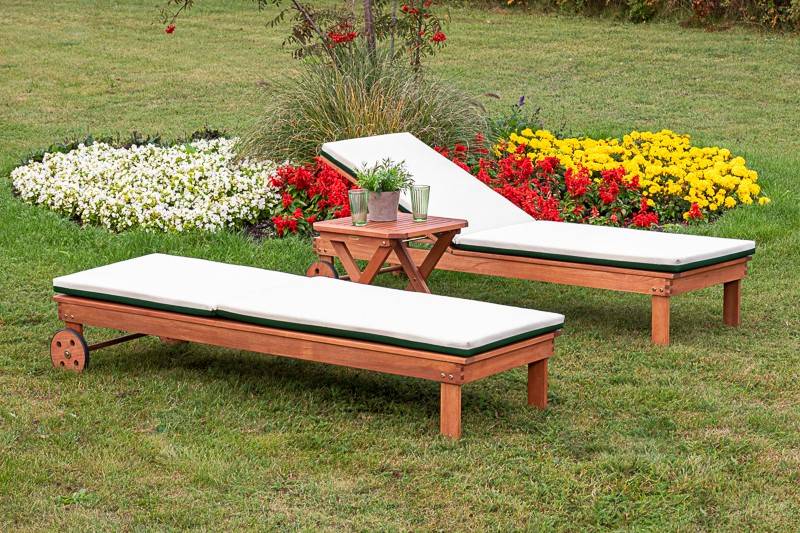 Merxx Aktionsliegen Set 3tlg. Hocker 50 x 50 cm Exklusive Angebote
