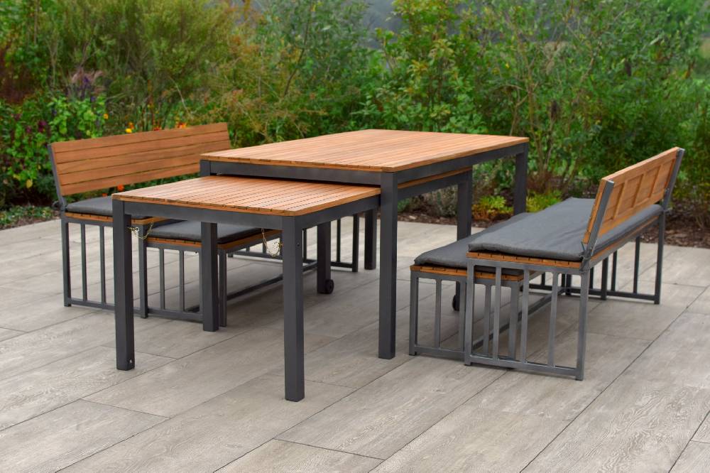 Merxx Milos Set Flex-Ausziehtisch 160/320 x 90 cm Schlussverkauf