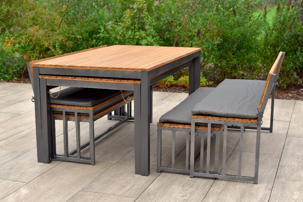 Merxx Milos Set Flex-Ausziehtisch 160/320 x 90 cm Schlussverkauf