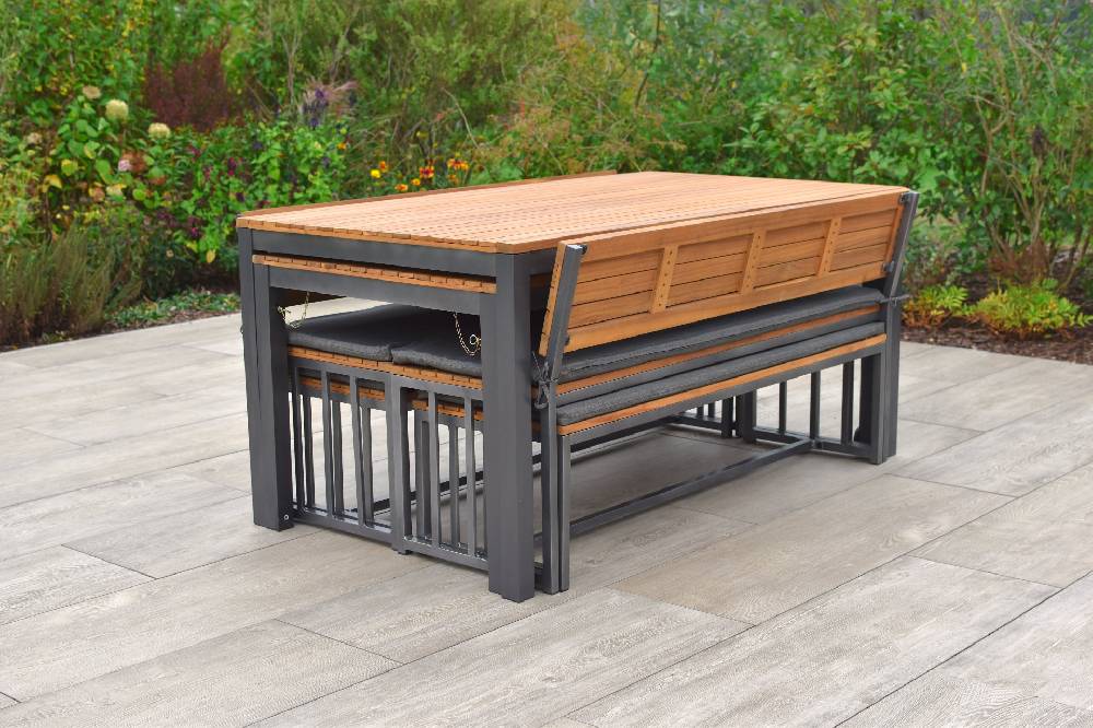 Merxx Milos Set Flex-Ausziehtisch 160/320 x 90 cm Schlussverkauf