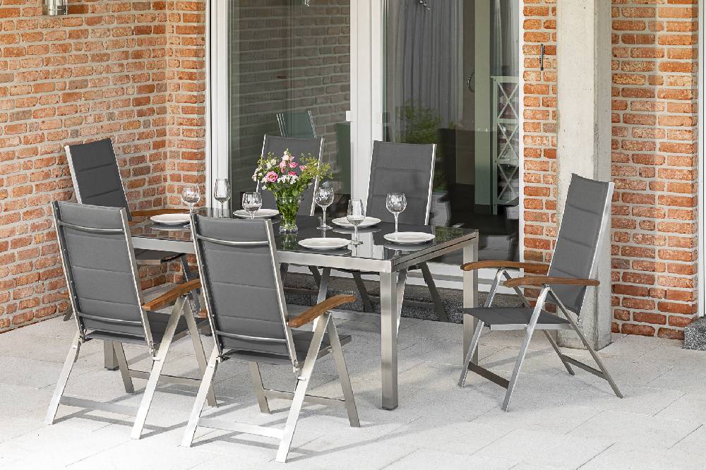Merxx Ferrara Set 7tlg. Ausziehtisch 180/240 x 100 cm Online Outlet