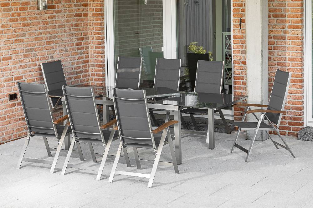Merxx Ferrara Set 9tlg. Ausziehtisch 180/240 x 100 cm Zeitlich begrenztes Angebot