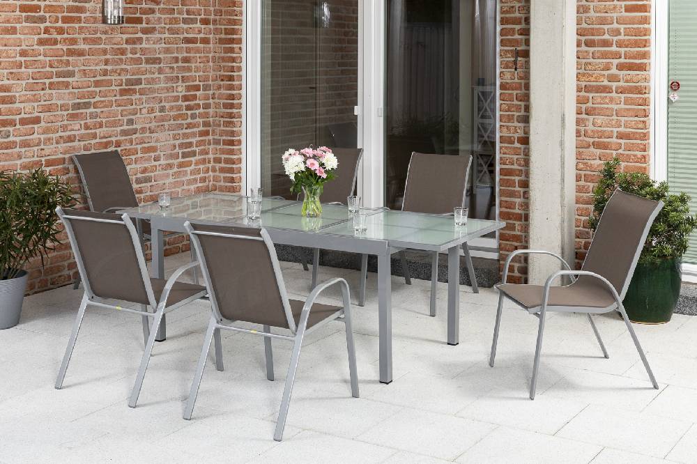 Merxx Sorrento Set 7tlg. Ausziehtisch 120/180 x 90 cm Bis zu 55% Rabatt