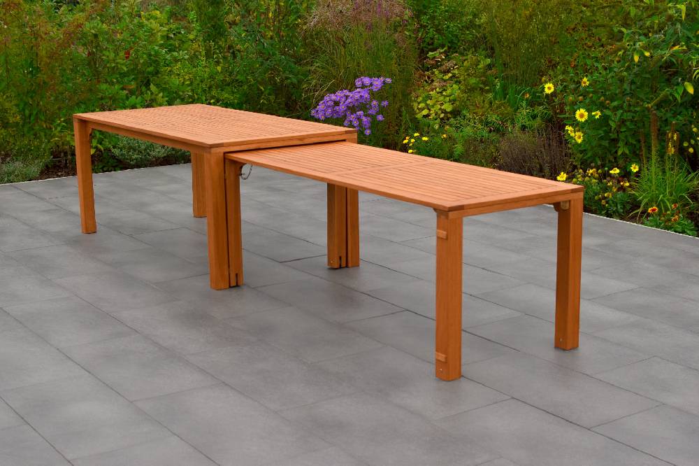 Merxx La Plata Set 11tlg. Flex-Ausziehtisch 185/370 x 90 cm Flash Sale
