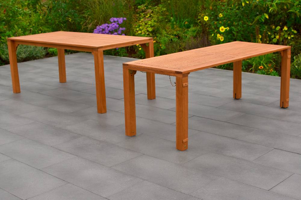 Merxx La Plata Set 11tlg. Flex-Ausziehtisch 185/370 x 90 cm Flash Sale