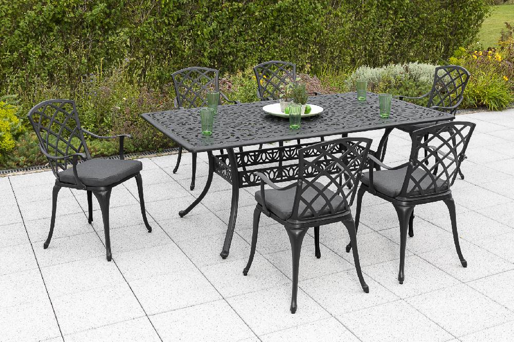 Merxx Rhodos Set 13tlg. Tisch 180 x 105 cm 50% Rabatt mit kostenlosem Versand