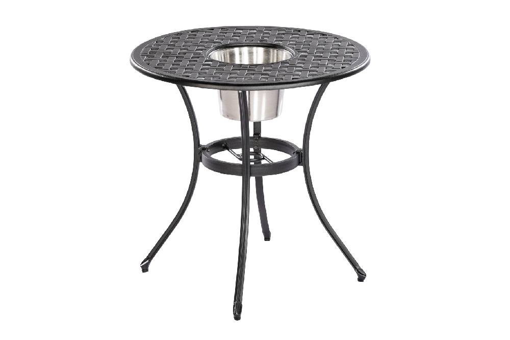 Merxx Rhodos Set 5tlg. Tisch rund ø 70 cm inkl. Kühler Clearance-Verkauf