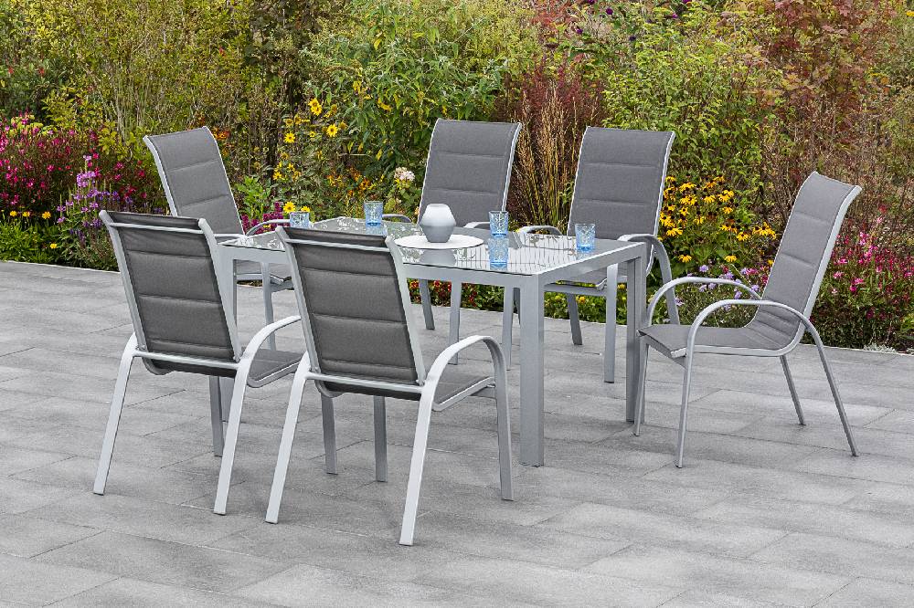 Merxx Amalfi di lusso Set 7tlg. Tisch 150 x 90 cm Schlussverkauf