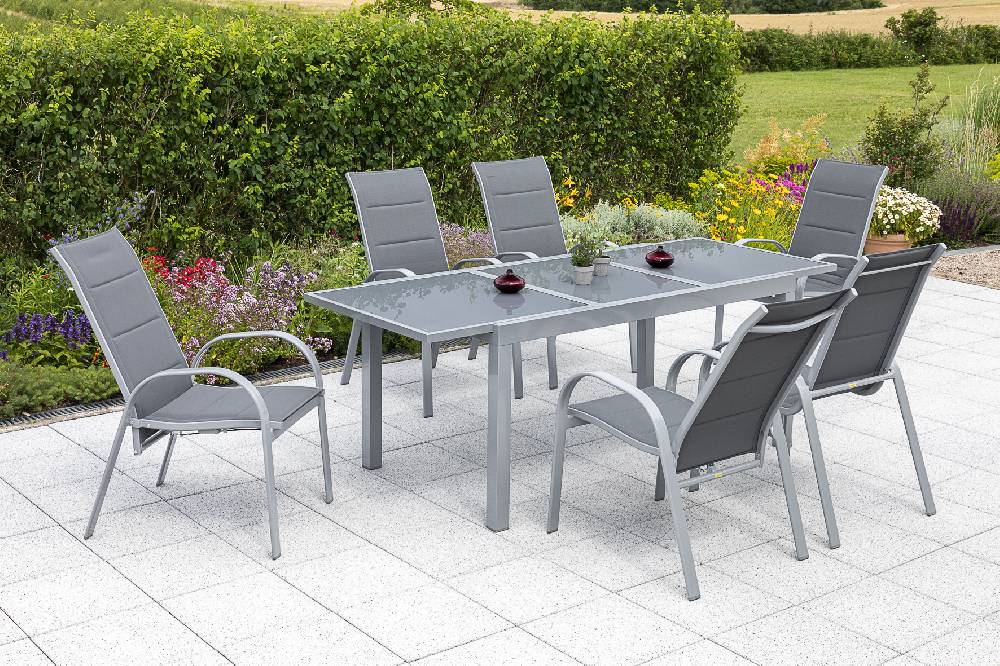 Merxx Amalfi Set 7tlg. Ausziehtisch 160/220 x 90 cm Jubiläumsangebot