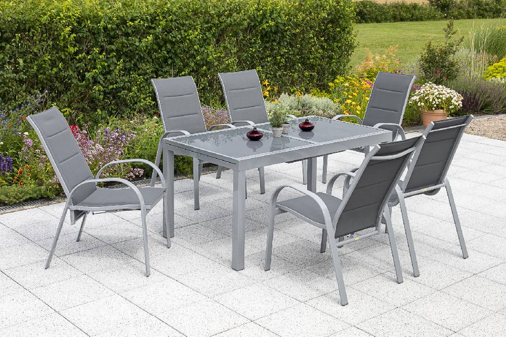 Merxx Amalfi Set 7tlg. Ausziehtisch 160/220 x 90 cm Jubiläumsangebot