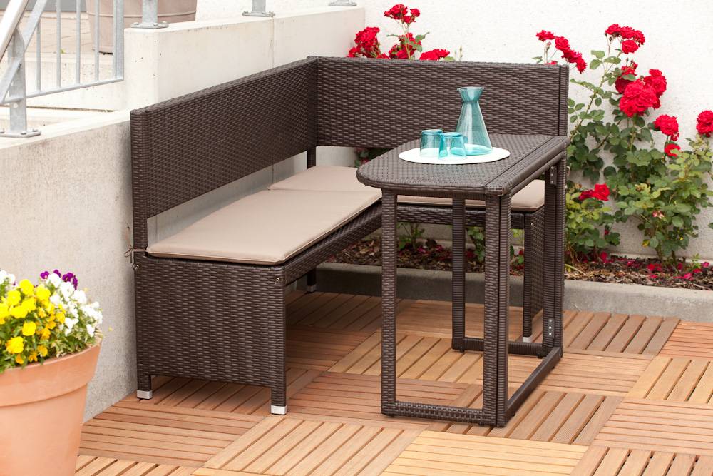 Merxx Eckbank Set 2tlg. Klapptisch 90 x 50 cm