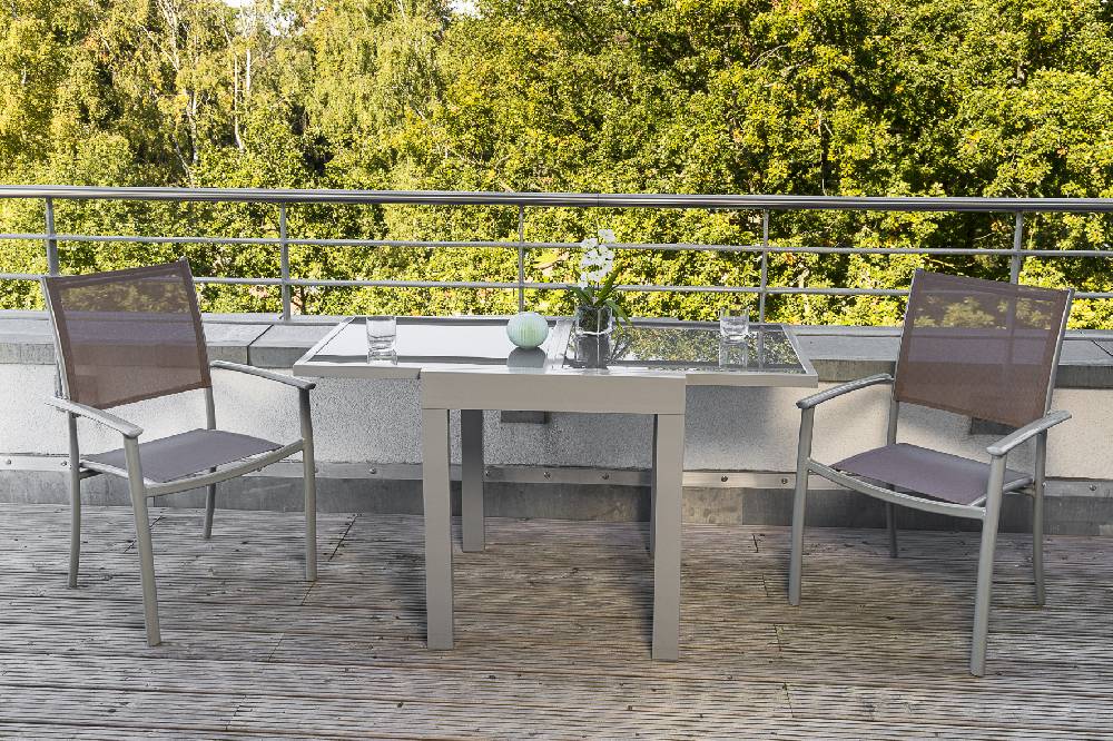 Merxx Milano Set 3tlg. Balkonausziehtisch 65/130 x 65 cm Blitzverkäufe