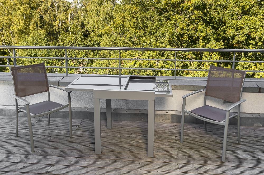 Merxx Milano Set 3tlg. Balkonausziehtisch 65/130 x 65 cm Blitzverkäufe