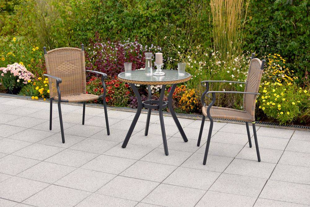 Merxx Roma Set 3tlg. Tisch rund ø70 cm Limitierter Zeitrabatt