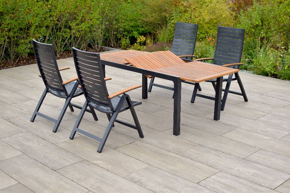 Merxx Astros Set 5tlg. Ausziehtisch 150/200 x 90 cm Flash Sale