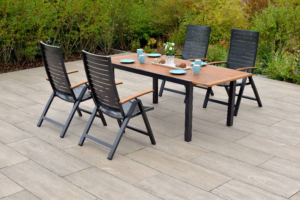 Merxx Astros Set 5tlg. Ausziehtisch 150/200 x 90 cm Flash Sale