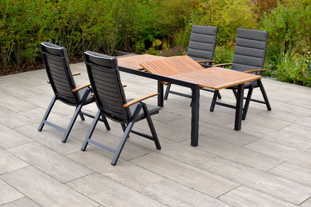Merxx Astros Set 9tlg. Ausziehtisch 150/200 x 90 cm Online Shopping