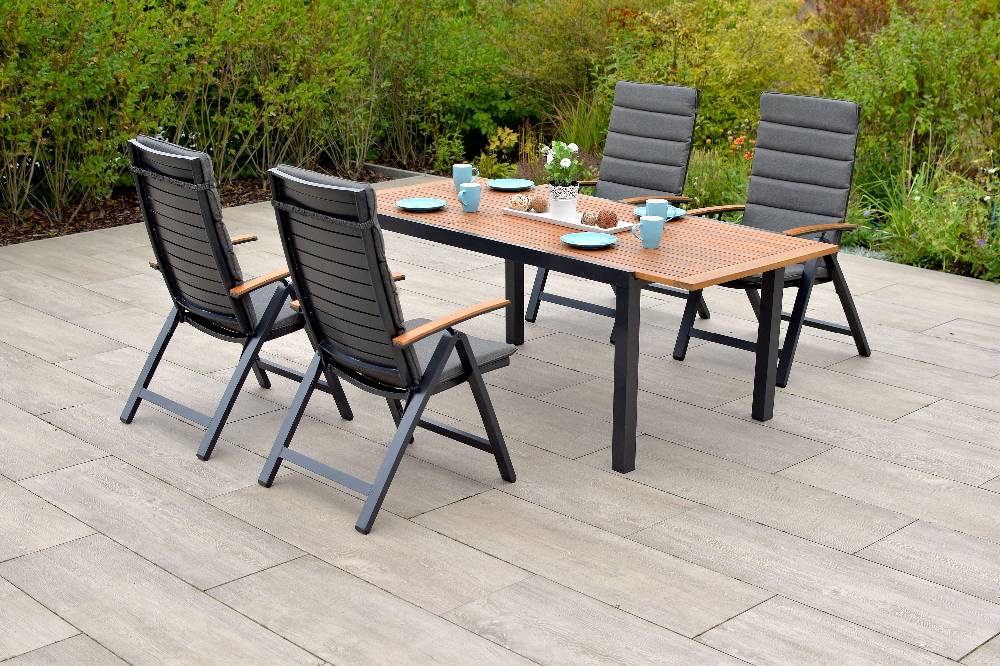 Merxx Astros Set 9tlg. Ausziehtisch 150/200 x 90 cm Online Shopping