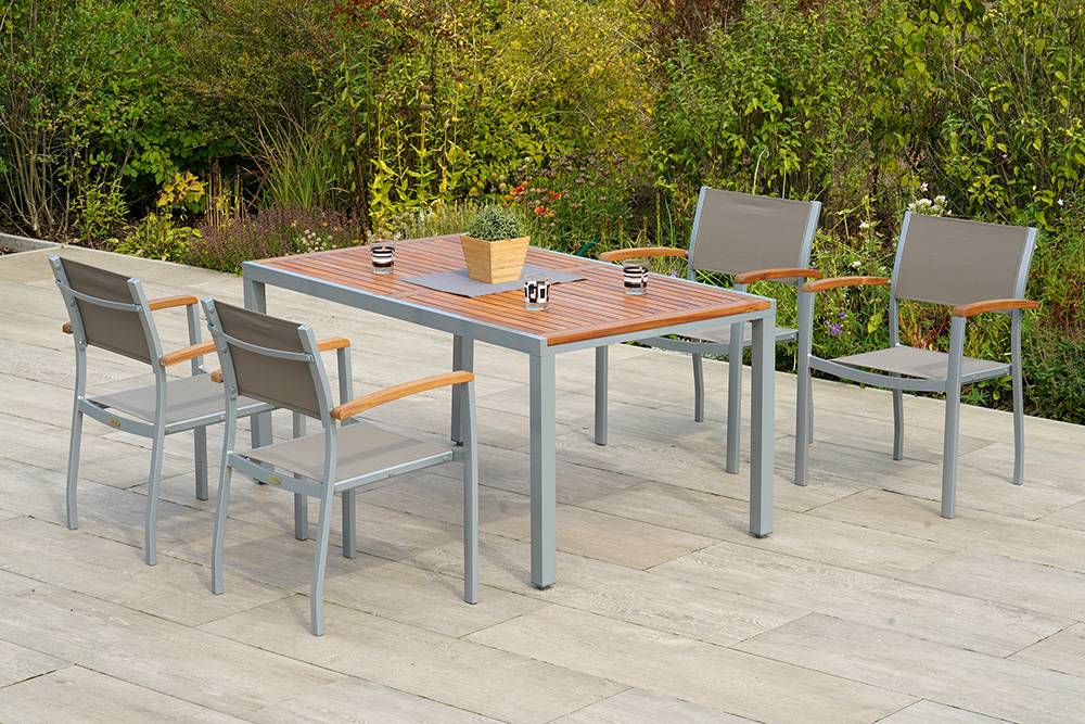Merxx Naxos Set 5tlg. Tisch 150 x 90 cm