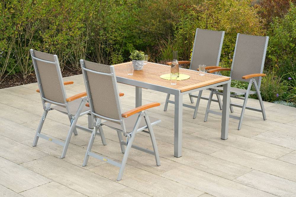 Merxx Naxos Set 5tlg. Ausziehtisch 150/200 x 90 cm Black Friday