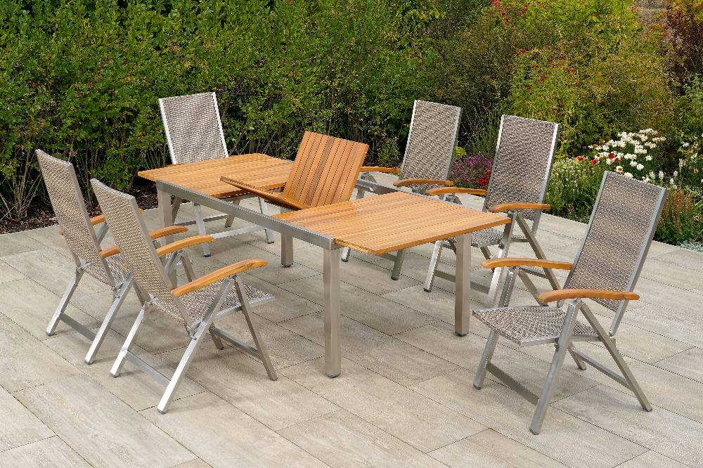 Merxx San Severo Set 5tlg. Ausziehtisch 180/240 x 100 cm Große Rabatte