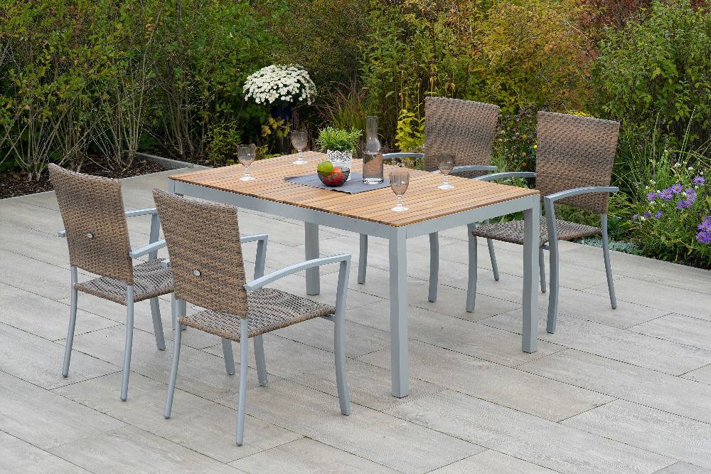 Merxx Savona Set 5tlg. mit Tisch 150 x 90 cm Sonderangebote