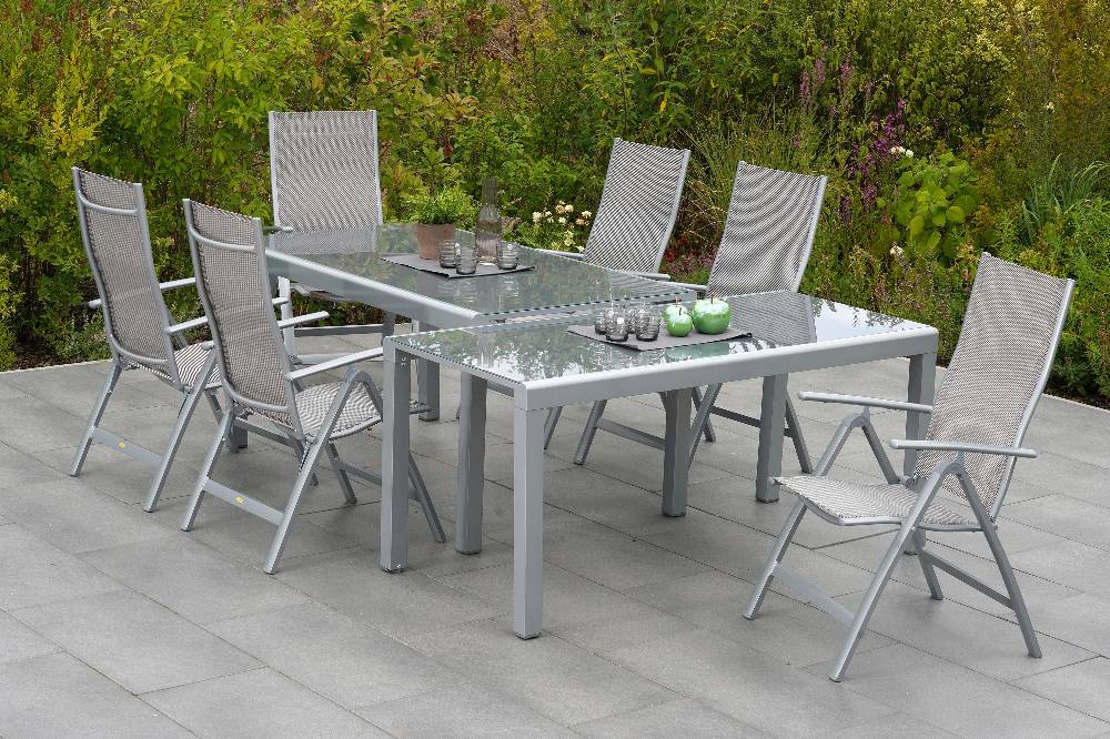 Merxx Carrara Set 7tlg. Flex-Ausziehtisch 160/320 x 78 cm Zeitbegrenzte Promotion