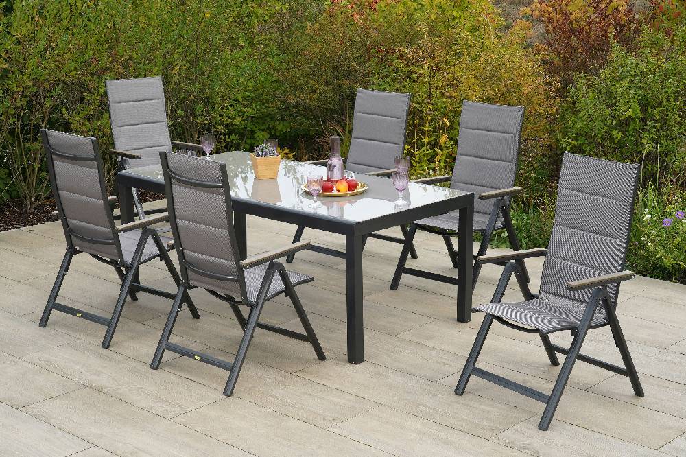 Merxx Trivero Set 7tlg. Tisch 190 x 100 cm Halbrundprofil Bis zu 60% Rabatt